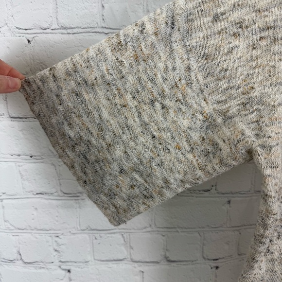 ZARA Knit 3/4 Sleeve Asymmetric Earth Tone Color Sweater Size Medium - Picture 4 of 4